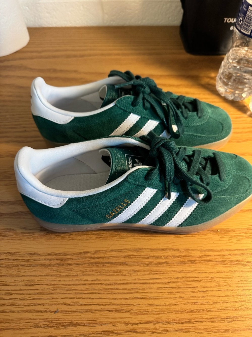GREEN ADIDAS GAZELLE  SHOES - Picture 6 of 9